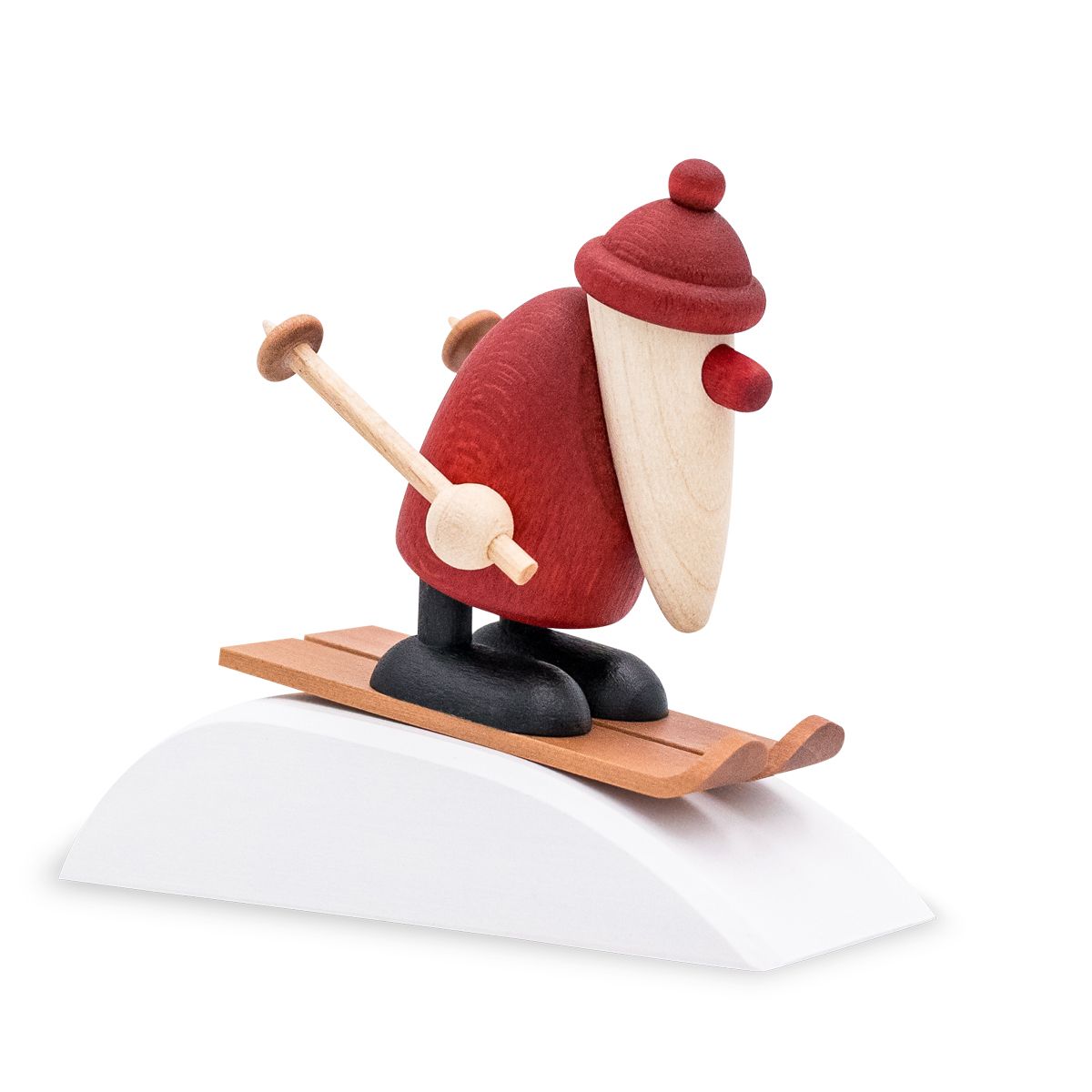 Miniaturset 8 | Weihnachtsmann auf Ski mit Hügel